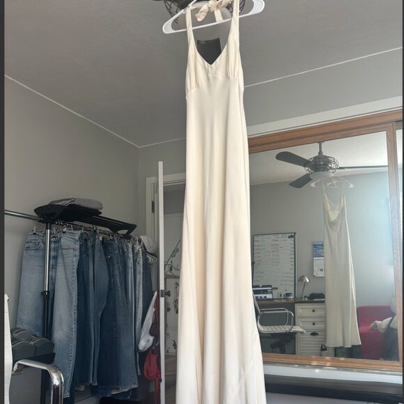 J Crew 100% Silk Halter Gown • 4 - Picture 6 of 10